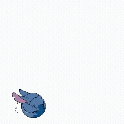 Stitch Making Funny Face Looking Up GIF