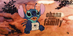 Stitch Ohana Means Family GIF