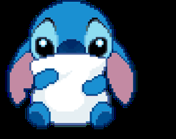 Stitch Pillow Hug Sticker GIF