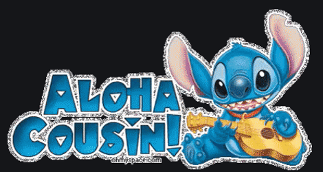 Stitch Said Aloha Cousin GIF