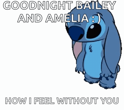 Stitch Saying Goodnight Bailey And Amelia GIF