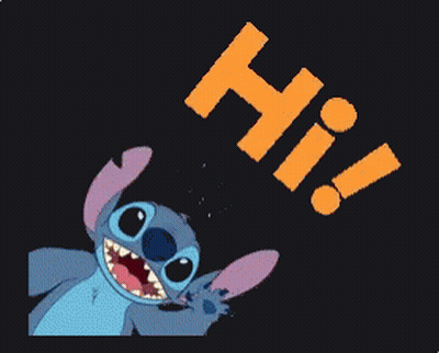 Stitch Saying Hi GIF