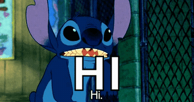 Stitch Saying Hi With Cage GIF