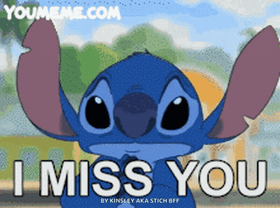Stitch Saying I Miss You GIF