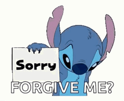 Stitch Sorry Forgive Me GIF