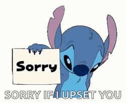 Stitch Sorry If I Upset You GIF