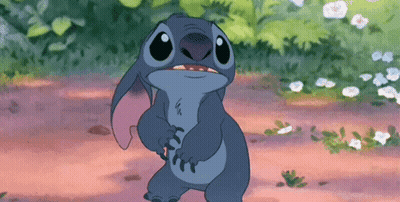 Stitch Standing On Dirt Road In Field GIF