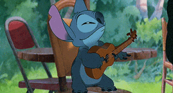 Stitch Ukulele Rock Out GIF