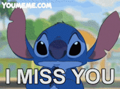 Stitch With I Miss You GIF