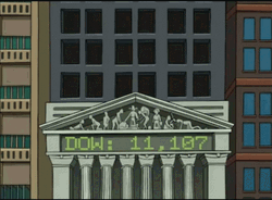 Stock Market Bank Crash Futuristic Animation GIF