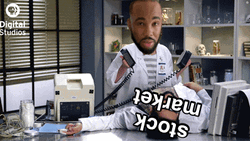 Stock Market Crash Defibrillator Bobble Head GIF