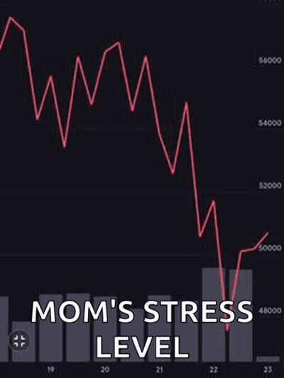 Stock Market Graph Mom's Stress Level GIF