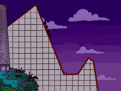  Stocks Going Down Rollercoaster The Simpsons GIF