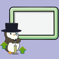 Stocks Pumping Up Pudgy Penguin Millionaire GIF