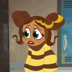 Stomach Growling DC Super Hero Girls Bumblebee GIF