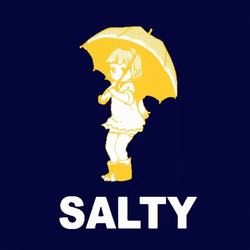 Stomping Salty Yellow Girl GIF