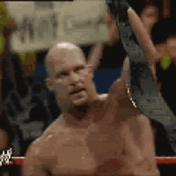 Stone Cold Steve Austin Cheering Belt GIF