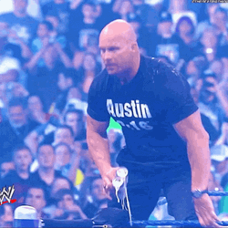 Stone Cold Steve Austin Rising Beer GIF