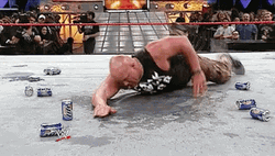 Stone Cold Steve Austin Swimming On Ring GIF