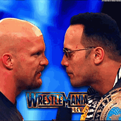 Stone Cold Steve Austin Vs The Rock GIF