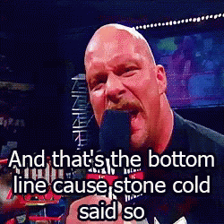 Stone Cold Stunner Cocky Steve Austin Speech GIF