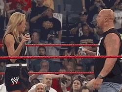 Stone Cold Stunner Move On Stacy Keibler GIF