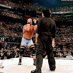 Stone Cold Stunner On Eric Bischoff GIF