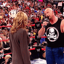 Stone Cold Stunner On Female Emcee GIF