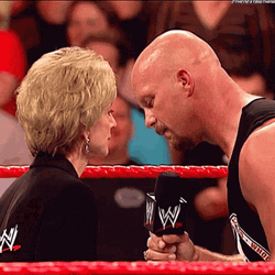 Stone Cold Stunner On Linda McMahon GIF
