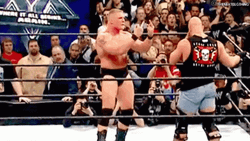 Stone Cold Stunner Steve Austin Versus John Cena GIF
