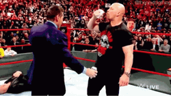 Stone Cold Stunner Tight Hugs Vince McMahon GIF