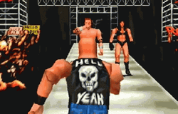 Stone Cold Stunner Video Gameplay GIF