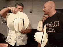 Stone Cold Wearing Cowboy Hat GIF
