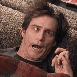 Stoned Jim Carrey Passed Out GIF