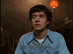 Stoned Topher Grace Don't Act Normal GIF
