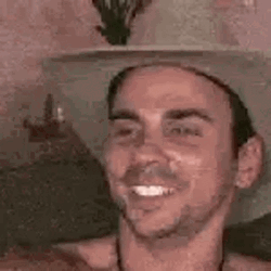 Stoned Wild Cowboy Funny Face App GIF