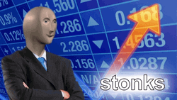 Stonks Meme Man And Athlete GIF