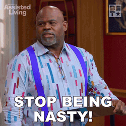 Stop Being Nasty Mr Brown GIF
