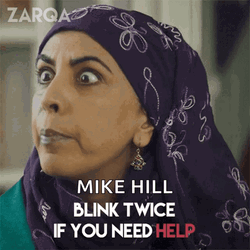 Stop Blink Twice Get Some Help GIF