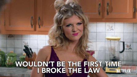 Stop Breaking The Law Arden Myrin GIF