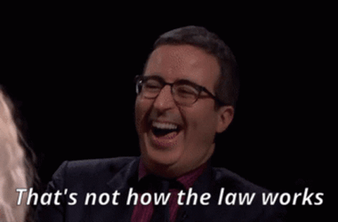 Stop Breaking The Law John Oliver Laughing GIF