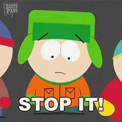 Stop It Kyle Broflovski South Park GIF