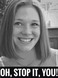 Stop It Shy Smile GIF