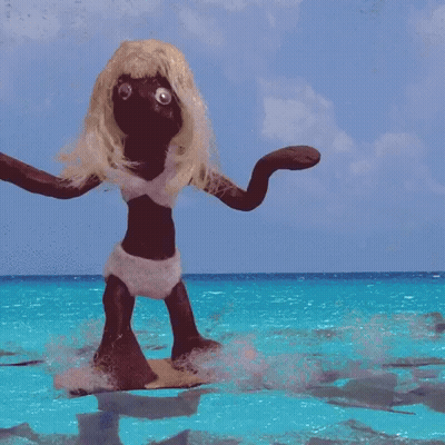Stop Motion Shark GIF