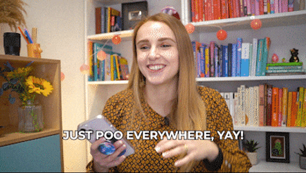Stop Pooping Hannah Witton GIF