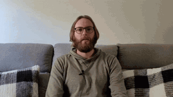 Stop Pooping Long Haired Man With Glasses GIF