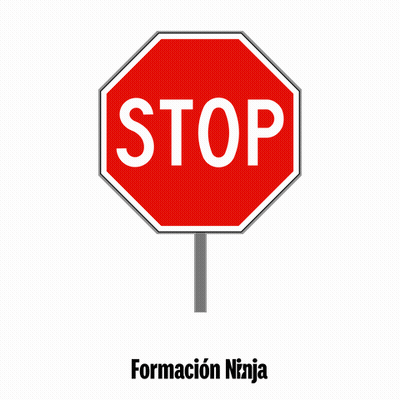 Stop Sign With Formacion Ninja GIF