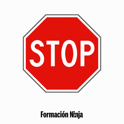 Stop Sign With Formacion Ninja GIF