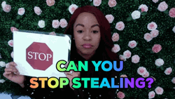 Stop Stealing Please Reminder GIF