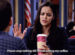 Stop Talking Till I Finish My Coffee Caffeine GIF